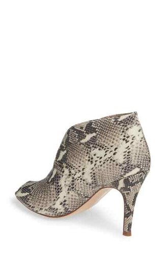halogen snakeskin booties