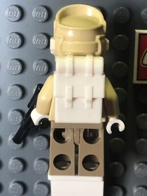 Star Wars Hoth Rebel Trooper W/ Gun Backpack Hat Glasses Lego Minifigure 8083
