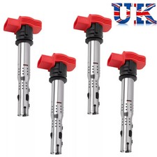4Pcs Ignition Coil Pack For Audi A4 A5 R8 & VW Golf GTI 2.0T FSI 06E905115F UK