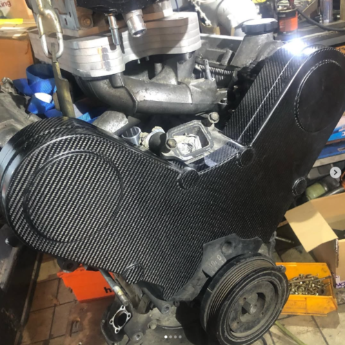 Cubierta de correa de distribución de fibra de carbono para motor 1UZ 1UZ-FE V8 no VVTi - Imagen 3 de 8