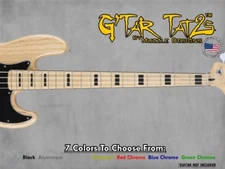 Jazz Bass Blocks Decal Sticker Inlay - 9 colors (TWO Pack) Mix or Match