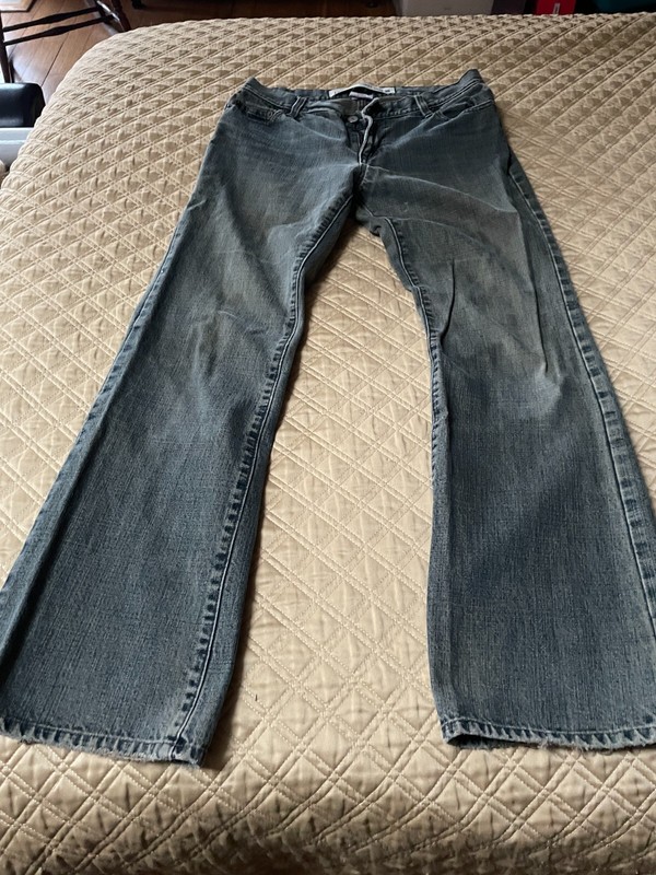 Women's Gap Low Rise Boot Cut Stretch Grey Jeans sz 8