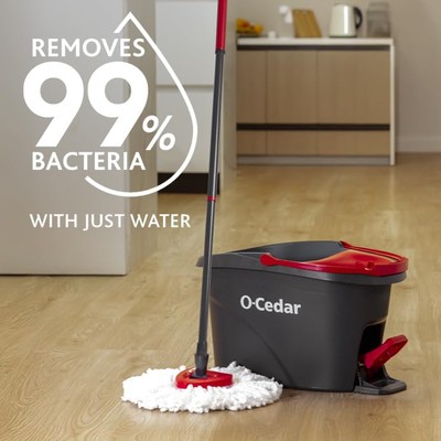 オフィーリア O-cedar Easywring Microfiber Spin Mop, Bucket Floor Cleaning