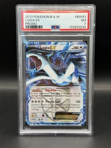 PSA 7 Lugia EX BW83 Black White Promo Team Plasma Pokemon Card