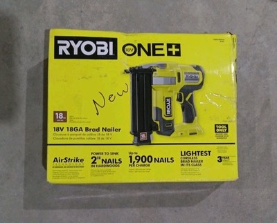 Ryobi ONE+ 18V Cordless 18GA Brad Nailer Nail Gun P321 AirStrike- Tool Only, NEW