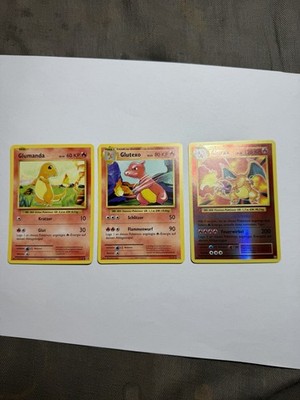 Glumanda Glutexo Glurak 11/108 Evolutions Pokemon Karten NM Deutsch