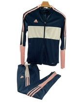 Adidas Women  s Track Suit Set Small Blue Primrose AEROREADY Jacket  Pants
