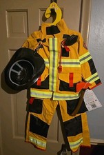Costco Adventure Factory Fire Fighter Boy Girl Halloween Costume Child Size 5-6