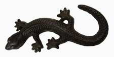 Gusseisen Salamander 17 x 10 cm Antik Echse Lurch Reptil Figur Deko GTT L197