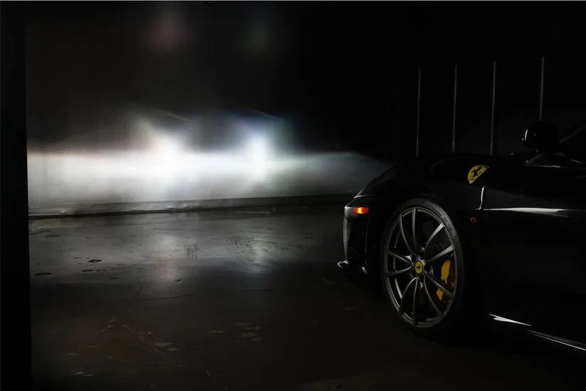2005-2010 Ferrari F430 Carbon Fiber Headlights RHD With Smoked Turn Signal