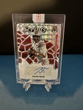 Justin Fields RC, Scripts Autograph #SM-JF - 2021 Panini Mosaic Draft Picks