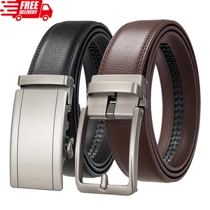 Boucle automatique du designer PU Ceinture en cuir homme luxe 3.5cm Marron noir