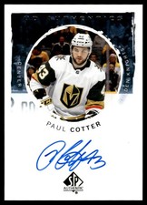 2024-25 SP Authentic UD Authentics Auto Paul Cotter Auto New Jersey Devils