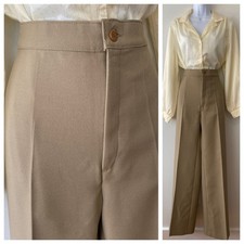 Vintage Levis Bend Over Pant Womens Straight Leg Vtg 14 Tan Trouser 28x33
