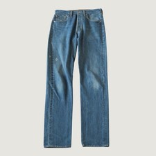 Levi's 501 Jeans Mens Blue Distressed Vintage 32x35 Straight Leg Made in USA
