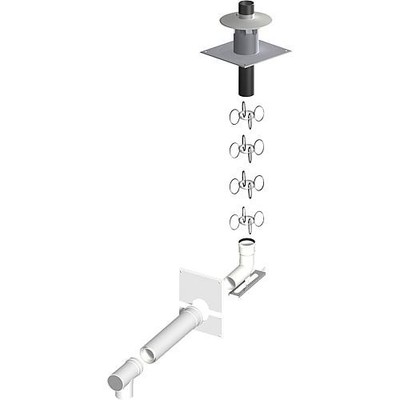 SEM Kunststoff-Abgassystem Basis Set 1 80/125