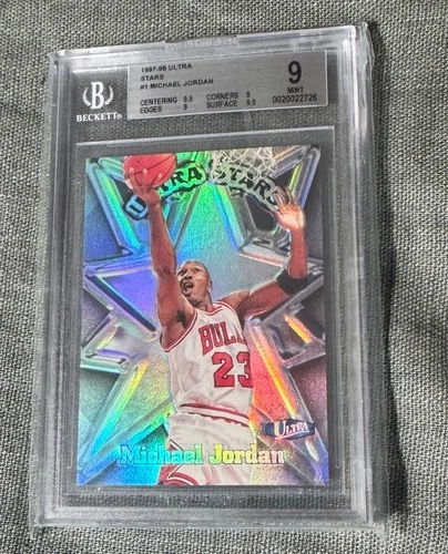 1997-98 Fleer Ultra Michael Jordan Bulls Ultra Stars BGS 9! Rare Insert!