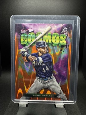 2024 Topps Cosmic - Into the Cosmos Julio Rodriguez #ITC-20 Orange Galactic/25