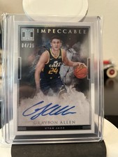 2018-19 Impeccable Grayson Allen Rc Auto 4/25 On Card Rookie Silver Autograph 🏀