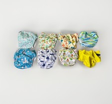 Mama Koala Bumkins Imagine Cool bum Cloth Diaper Covers Lot Of 8  5 Inserts