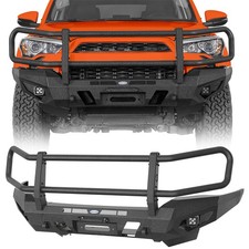 Front Bumper Steel W Grille Brush Guard Led Light Fit 2014-2024 Toyota 4runner Front Bumper Steel W Grille Brush Guard Led Light Fit 2014-2024 Toyota 4runner