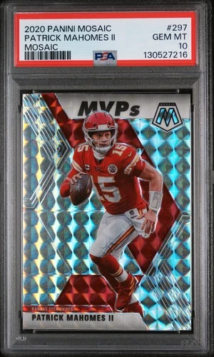 2020 PANINI MOSAIC MOSAIC #297 PATRICK MAHOMES II PSA 10
