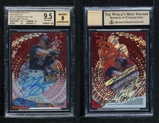 2014 High Tek Red Storm Diffractor /10 Mike Piazza BGS 9.5 GEM MINT Auto HOF