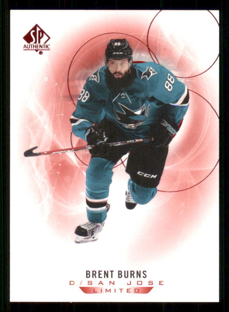 2020-21 SP Authentic Limited Red Brent Burns Auto San Jose Sharks #5