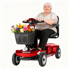 Folding 4 Wheel Mobility Scooters for Senior Adult 13Miles Rang Max Load 419lbs