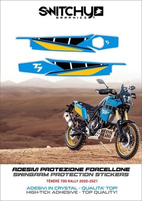Aufkleber Für Schwinge Kompatibel Mit YAMAHA TENERE 700 RALLY 2020 2021 Sky Blue
