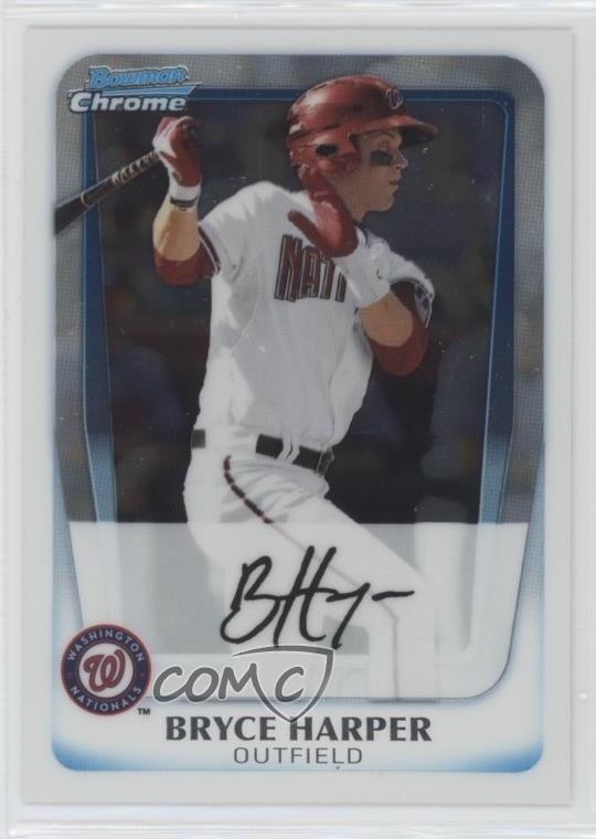 2011 Bowman Chrome Prospects Bryce Harper #BCP1 0ha3