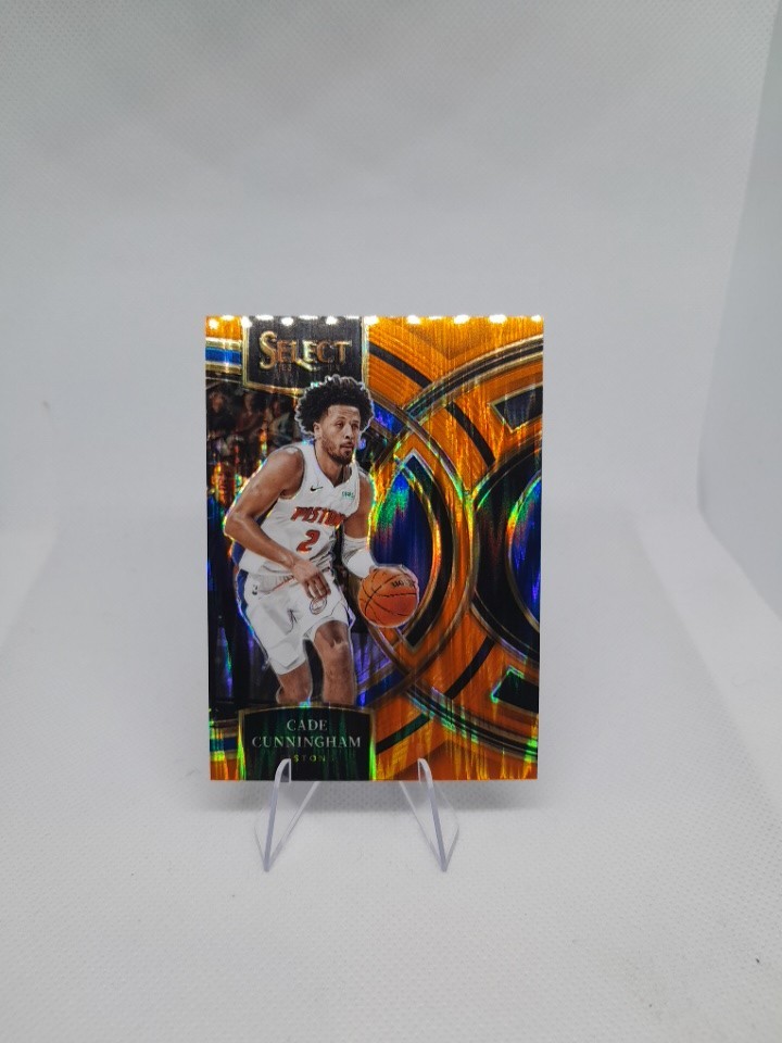 2023-24 Panini Select - Premier Level Cade Cunningham #175 Orange Tectonic Prizm