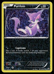 Purrloin RC13/RC25 Legendary Treasures: Radiant Collection Holo Uncommon