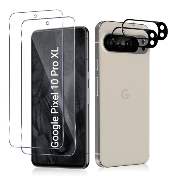 4In1 Set Google Pixel 10 Pro Panzerfolie + Kameraschutz Displayschutz Kameraglas-image