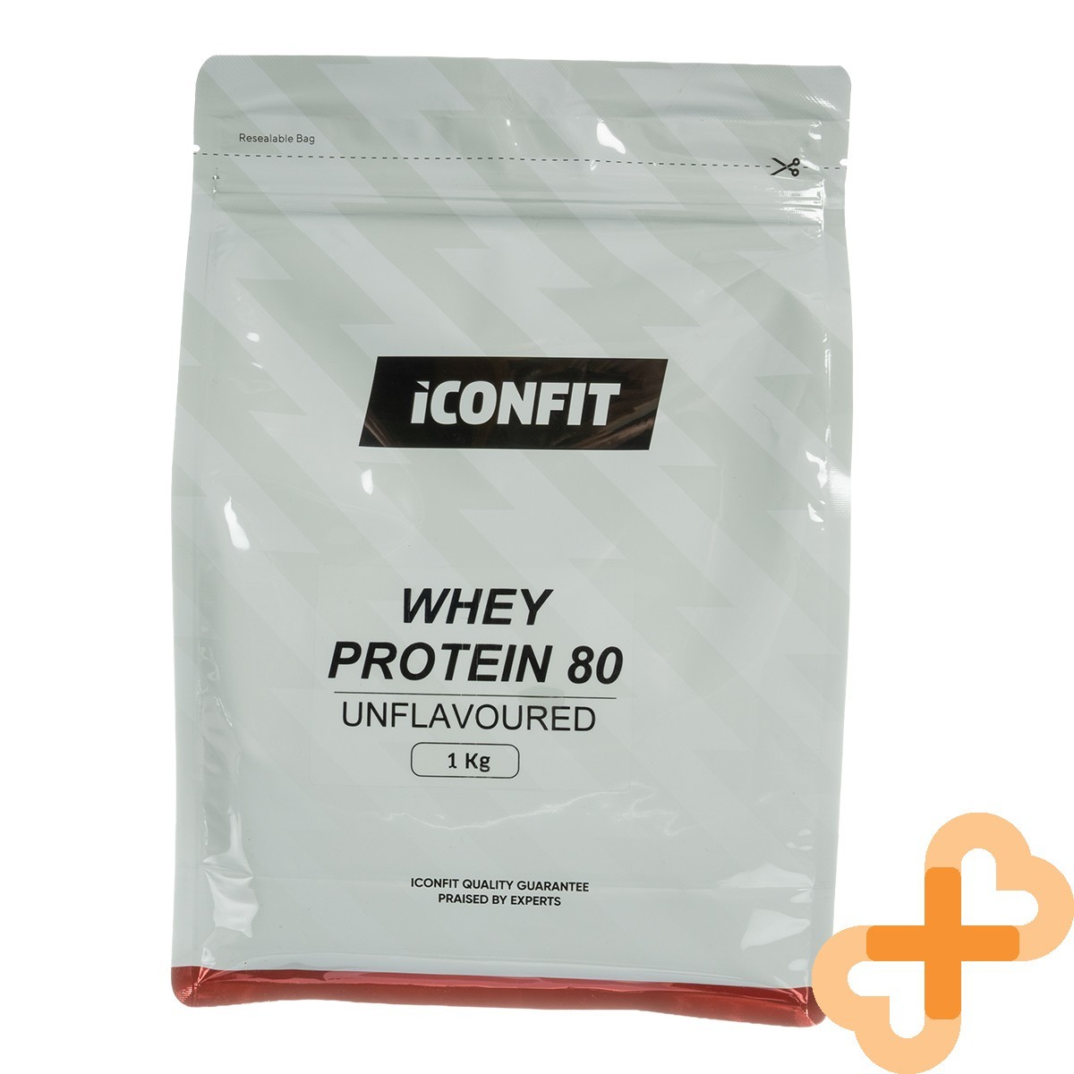 ICONFIT Whey Protein 80 - Unflavored 1000 g After Training Protein Supplement