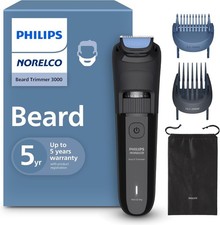 Philips 100 Waterproof Beard Trimmer 3000 Series with Self-Sharpening Blades...