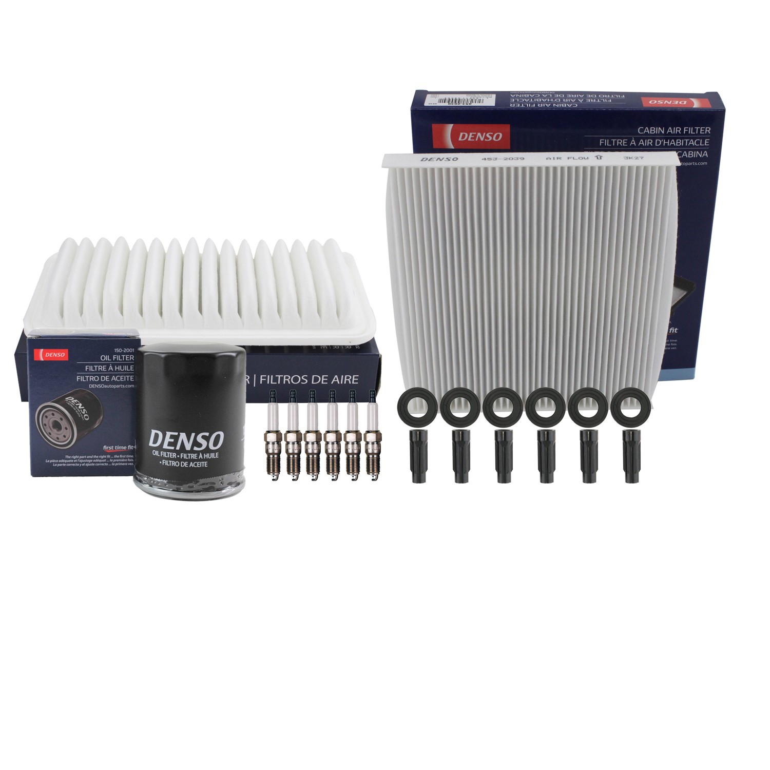 Denso Tune Up Kit 4 Spark Plugs  Boots Kit for Corolla Matrix 1.8L L4 Vin R FWD