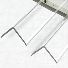 Wall Corner Protector - 2PCS, 39.4"x1.18" - Self Adhesive Clear Corner Protec...