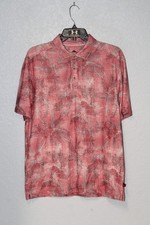 Tommy Bahama Performance Blend Men Polo Shirt IslandZone Pink Floral Men MEDIUM