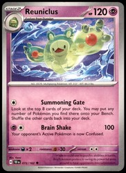 Reuniclus 072/162 Temporal Forces Uncommon Pokemon Card