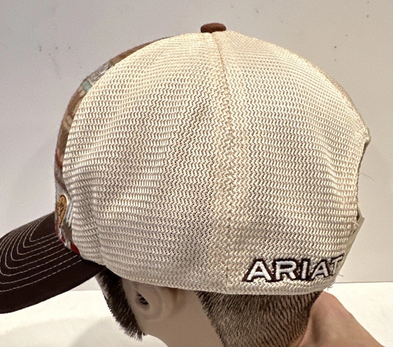 Ariat Thunderbird Patch Trucker Hat Aztec Mesh Sn… - image 7