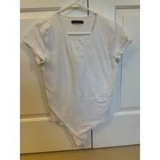 Abercrombie white bodysuit in size XL