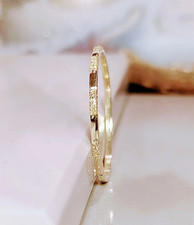 Solid Gold Diamond Cut Ring, Thin Dainty Gold Ring, Gold Stacking Ring for Women