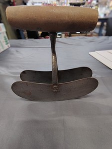 Antique Food Chopper Wooden Handle Double Blade Chopper Cutter Kitchen Tool WEAR
