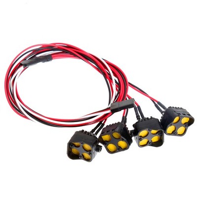 Roof Light Spotlight Front Bumper Light for 1/10 Crawler/1/8 Off-Road Vehicle