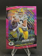 Jordan Love - 2025 Panini Prizm - Pink Wave Refractor #82 Green Bay Packers
