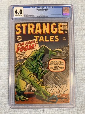 Strange Tales #89 CGC 4.5 Marvel 1961 1st Fin Fang Foom Pre-Hero Key Stan Lee
