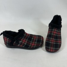 Alegria Cozee Plaidly Women's Slippers Size 8 Plush Lining