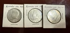 1967 68 69 Kennedy Half Dollar 40% Silver Circulated 50c Lot Of 3