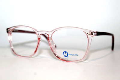 NEW MODERN OPTICAL ACHIEVE PINK CRYSTAL AUTHENTIC EYEGLASSES FRAMES 51-19-135MM